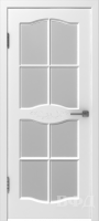 Межкомнатная дверь Прованс-3 Белая эмаль стекло