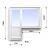 Балконный блок Dexen 60 мм 1-камерный стеклопакет энергосберегающий