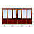 Французский балкон 2700x4600 Dexen 70 мм 2-камерный стеклопакет ламинированное